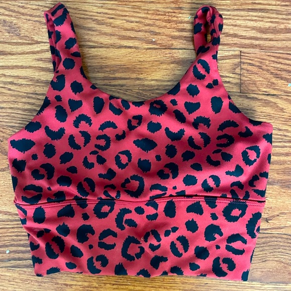 X by Gottex Red and Black animal print sports top XS - Picture 1 of 3